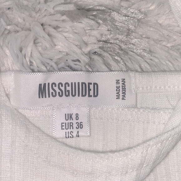 MissGuided white halter top. Size US 4. - Picture 2 of 2